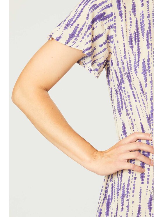 QUIOSQUE QUIOSQUE Každodenní šaty LILAC STAIN DRESS Béžová Regular Fit