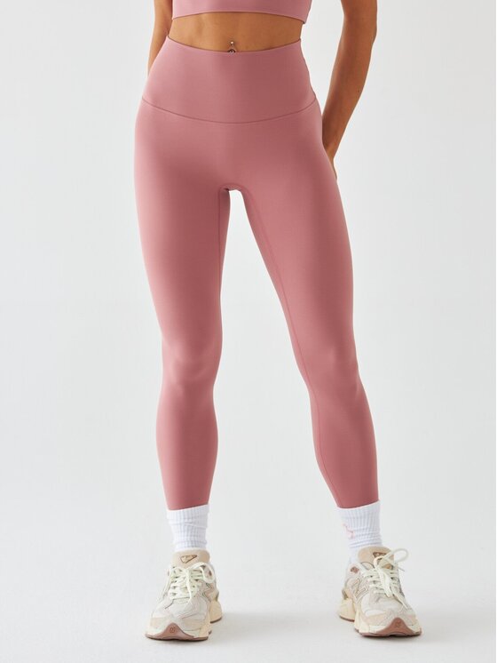 BeShaped BeShaped Legginsy Sportowe - Morning Dew Różowy Shaping Fit