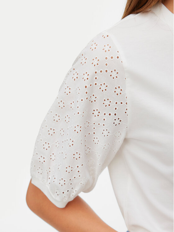 Vero Moda Vero Moda Bluzka Janni 10340706 Biały Regular Fit