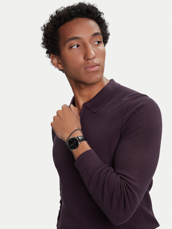 U.S. Polo Assn. U.S. Polo Assn. Pulksteņa un rokassprādzes komplekts Jeremy USP6391TW Melns