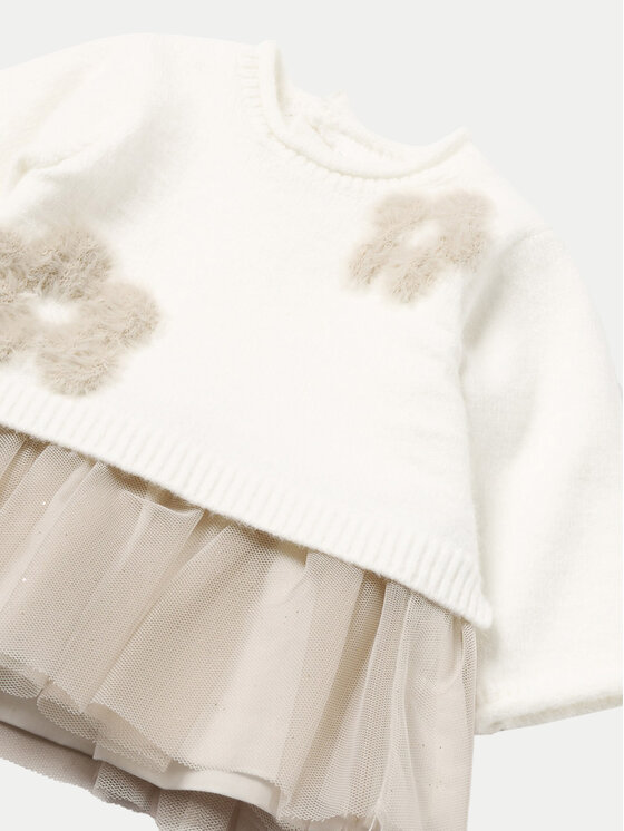 Mayoral Mayoral Elegantes Kleid 2811 Écru Regular Fit