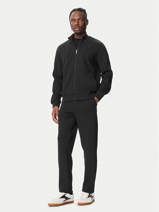 KARL LAGERFELD KARL LAGERFELD Džemperis ar kapuci 705011 564902 Melns Regular Fit