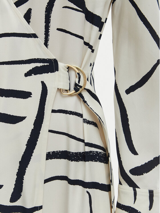 Tommy Hilfiger Tommy Hilfiger Vestito da giorno WW0WW48934 Bianco Relaxed Fit