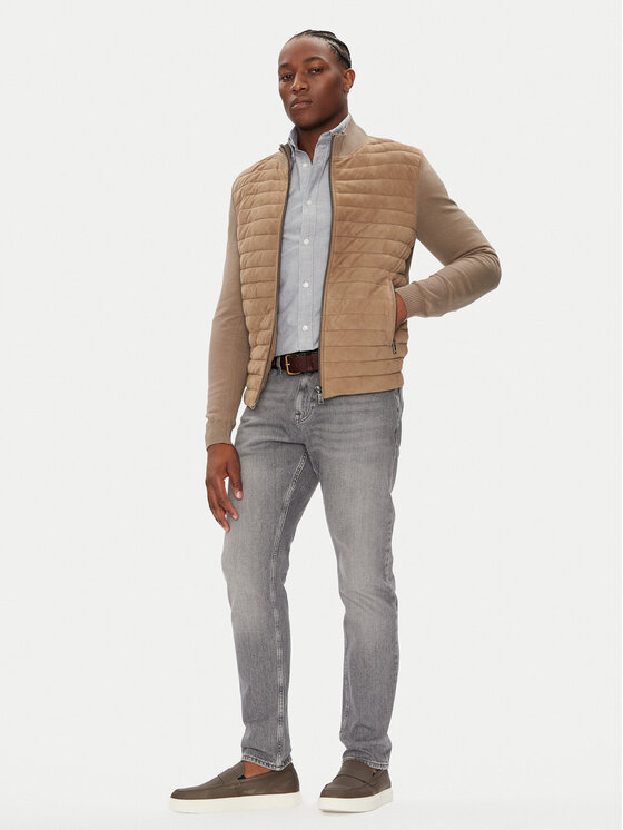 Milestone Milestone Nahkjope MSTurner 531624 60705 Beež Regular Fit