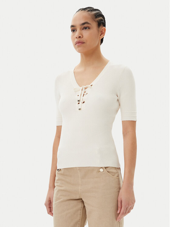 Morgan Morgan Sweater 251-MFEMI Bézs Slim Fit