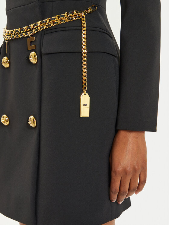 Elisabetta Franchi Elisabetta Franchi Abito da cocktail AB-657-46E2 Nero Regular Fit