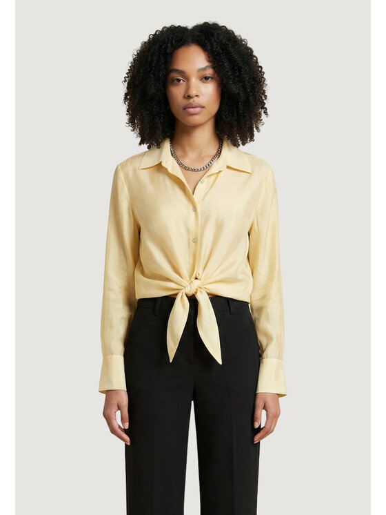 Artigli Artigli Camicia NODO Giallo Casual Fit