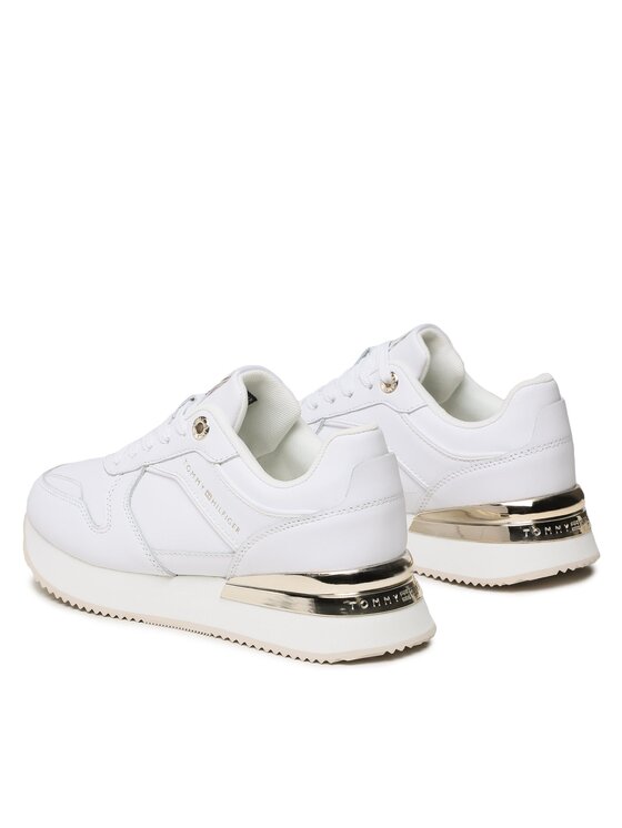 Tommy Hilfiger Tommy Hilfiger Сникърси Elevated Feminine Leather Runner FW0FW07108 Бял