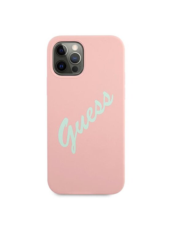 Guess Guess Etui na telefon iPhone 12 Pro Max Różowy
