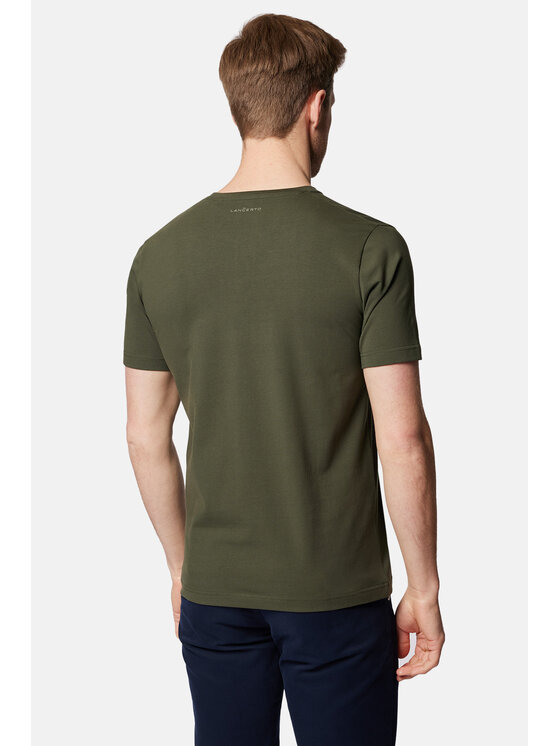 Lancerto Lancerto T-Shirt Jeffrey TS073124000008 Khaki Regular Fit