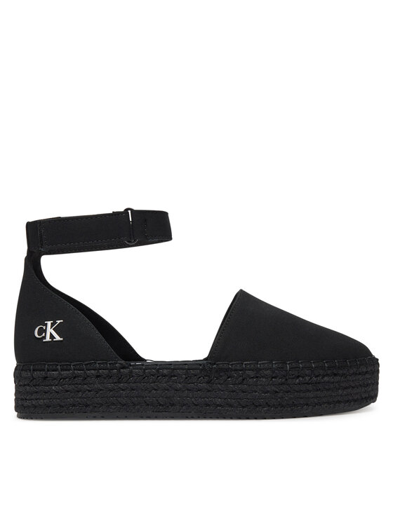 Calvin Klein Jeans Calvin Klein Jeans Espadrilky Flatform Espadrille Sling Mg YW0YW01735 Černá
