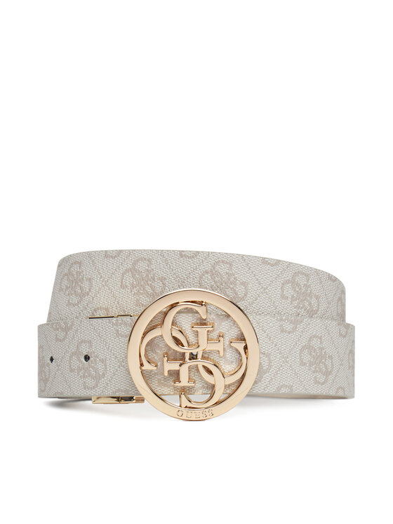 Guess Guess Pásek Noelle BW9166 P4235 Krémová