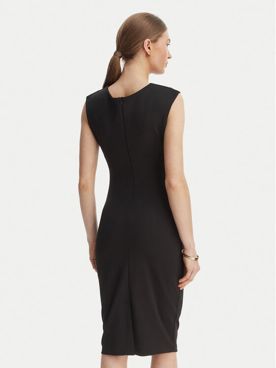 Rinascimento Rinascimento Kokteiļkleita CFC0127683003 Melns Slim Fit