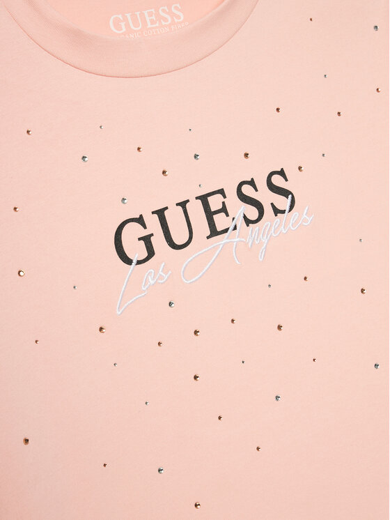 Guess Guess T-särk J4YI27 K6YW4 Roosa Boxy Fit