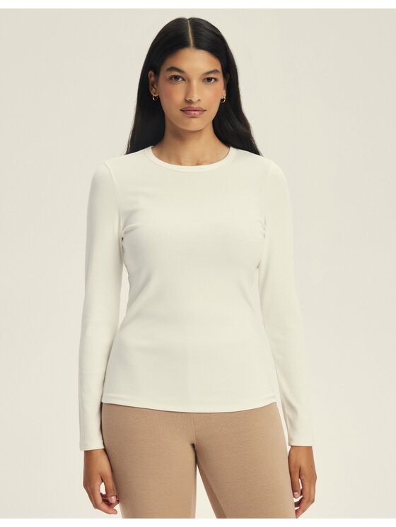 Esotiq Esotiq Bluzka 44073 Biały Regular Fit