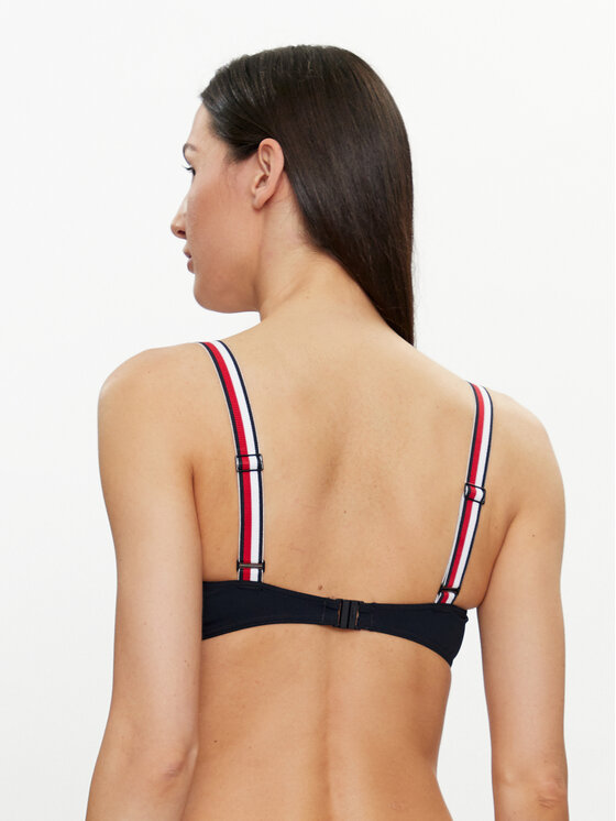 Tommy Hilfiger Tommy Hilfiger Bikinio viršus UW0UW05291 Tamsiai mėlyna