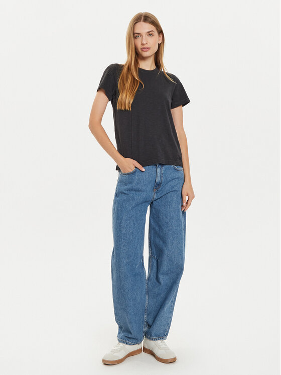 Lee Lee Póló Perfect 112355164 Fekete Regular Fit