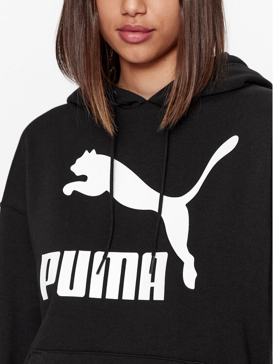 Puma Puma Majica dugih rukava Classics Logo 530074 Crna Regular Fit