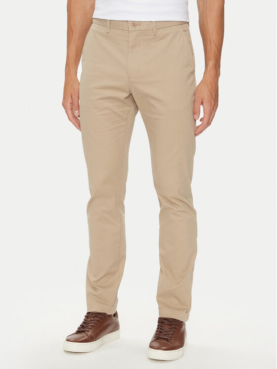 Tommy Hilfiger Chinos Bleecker MW0MW26619 Beige Slim Fit Modivo