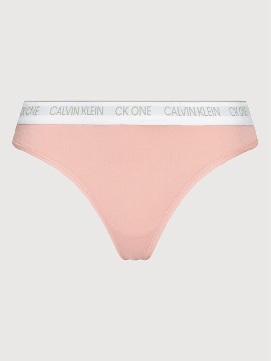 Calvin Klein Underwear Calvin Klein Underwear Stringi 000QF5733E Różowy