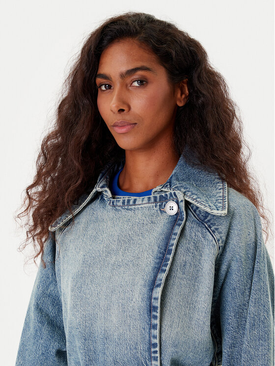 HUGO HUGO Тренч Garena 50541545 Голубий Oversize