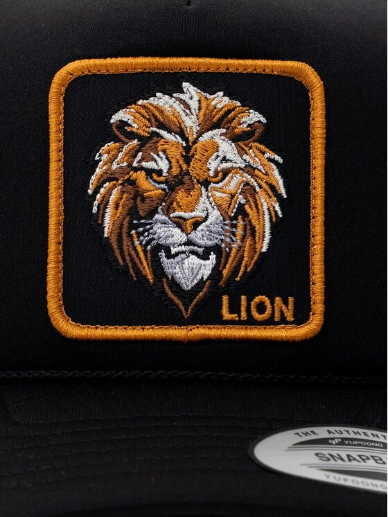 MyStars MyStars Czapka z daszkiem Czapka Z Daszkiem Trucker Czarna z Lwem MyStars LEW Lion uni Czarny