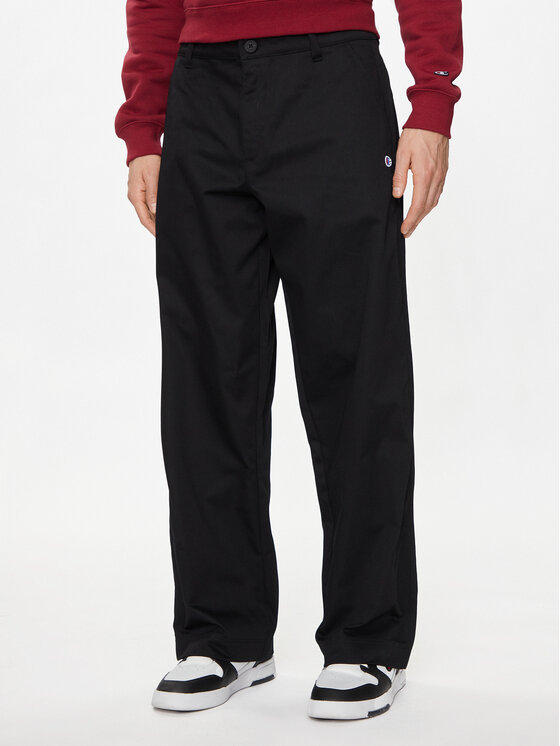 Champion Champion Pantaloni din material 220013 Negru Wide Fit