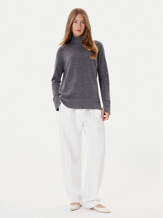 TWINSET TWINSET Bluză cu gât 252TP3582 Gri Loose Fit