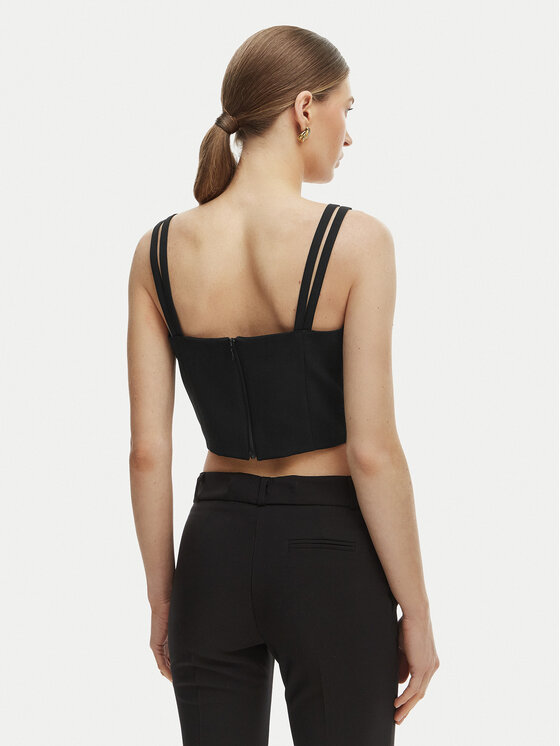 Rinascimento Rinascimento Top CFC0127891003 Negru Slim Fit