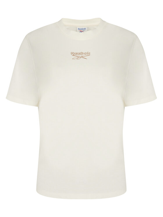 Reebok Reebok T-Shirt Nikolina RK25708CCW Kremowy Regular Fit
