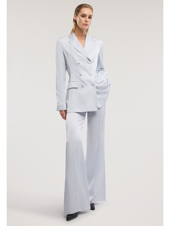 Trussardi Trussardi Spodnie materiałowe P007A002439N008 Turkusowy Regular Fit