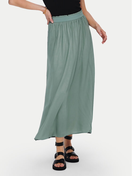 ONLY ONLY Maxi szoknya Venedig 15164606 Zöld Regular Fit