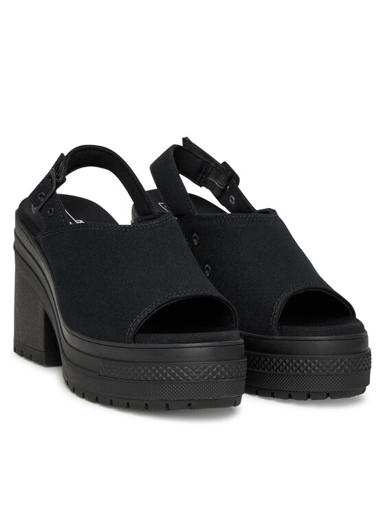 Converse Converse Sandały Chuck 70 De Luxe Heel Sandal Platform A12567C Czarny