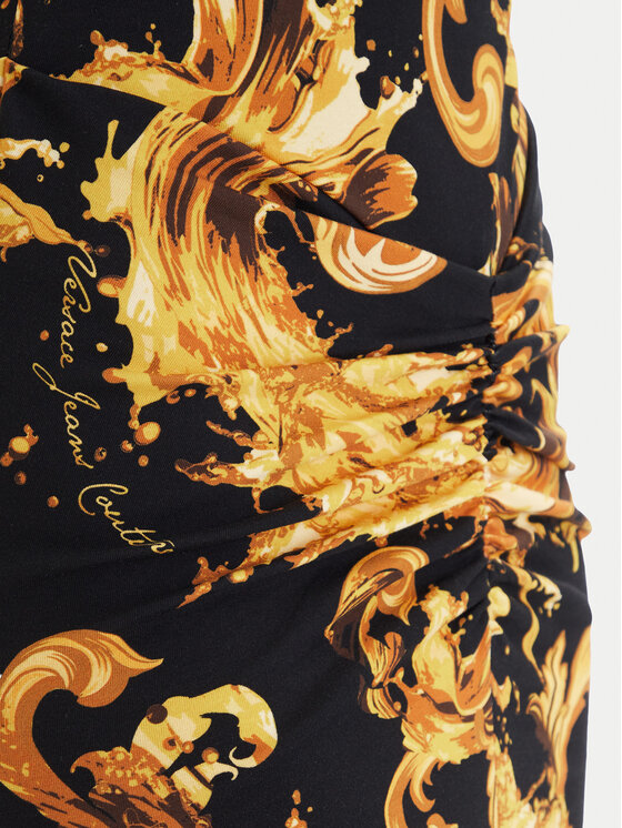 Versace Jeans Couture Versace Jeans Couture Rochie de zi 80HAO970 JS550 Negru Slim Fit