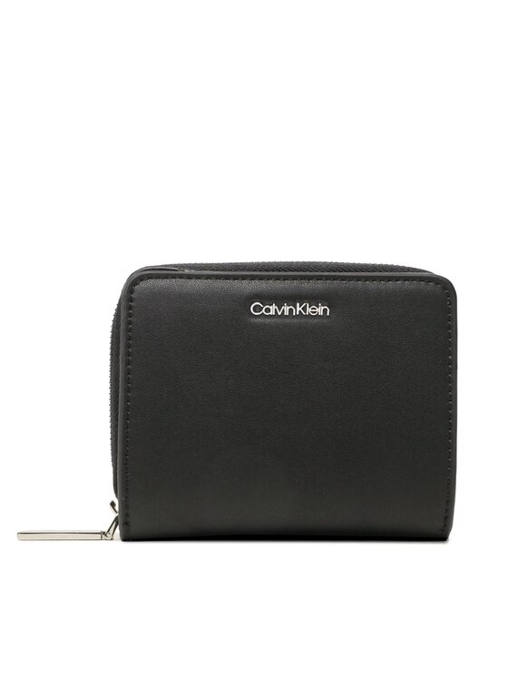 Női Kis női pénztárca Calvin Klein, Fekete, Ck Must Z/A Walle W/Flap Md K60K610300
