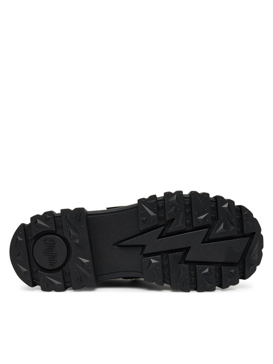 Buffalo Buffalo Обувки Aspha Loafer Buckle Os 1620046 Черен