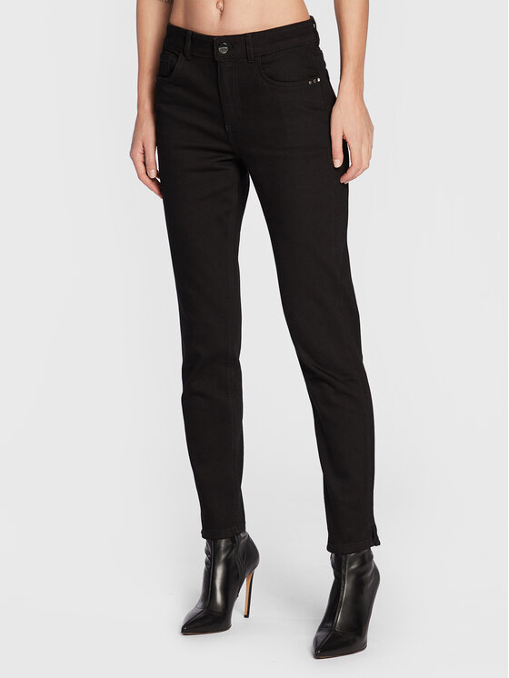 Comma Blugi 2121490 Negru Slim Fit