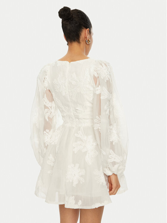 BARDOT BARDOT Coctailkleid 58475DB5 Écru Regular Fit