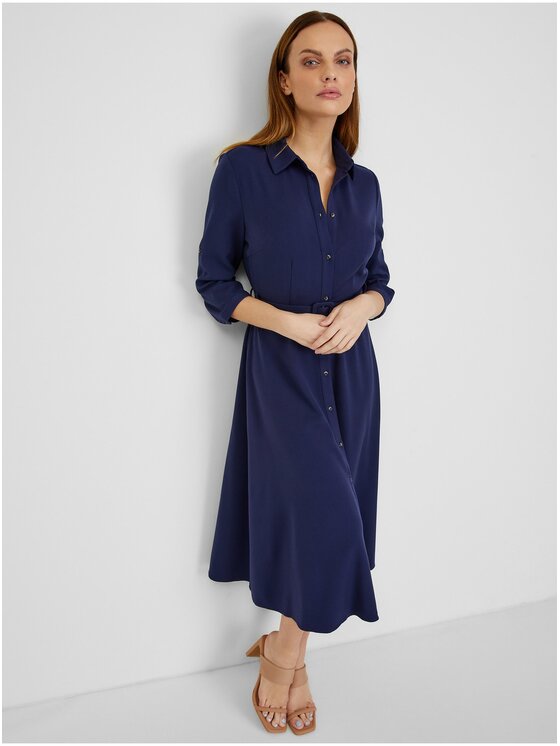 Orsay Orsay Sukienka 431046-575000__40 Granatowy Regular Fit