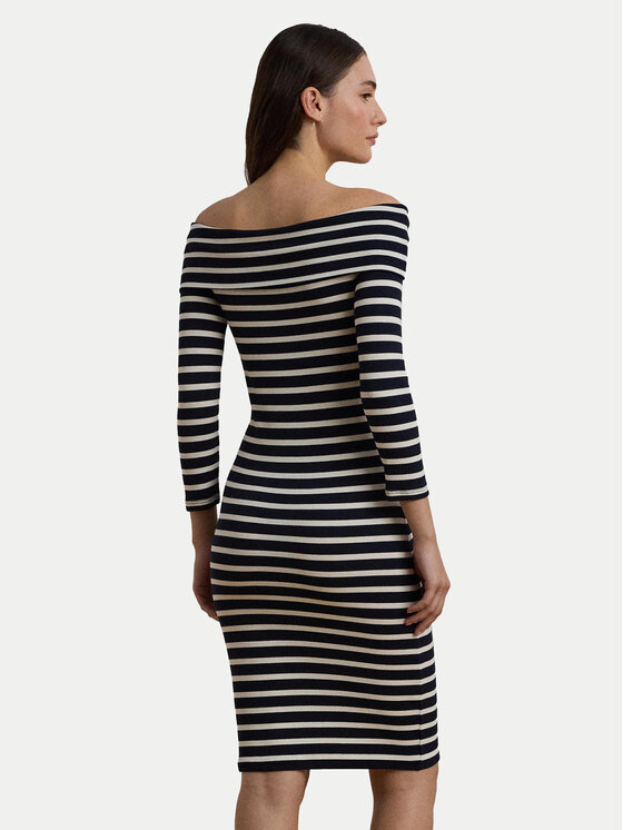 LAUREN RALPH LAUREN LAUREN RALPH LAUREN Sukienka codzienna 250957718001 Granatowy Slim Fit