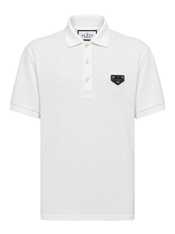 PHILIPP PLEIN PHILIPP PLEIN Polokošeľa 31668 Biela Slim Fit