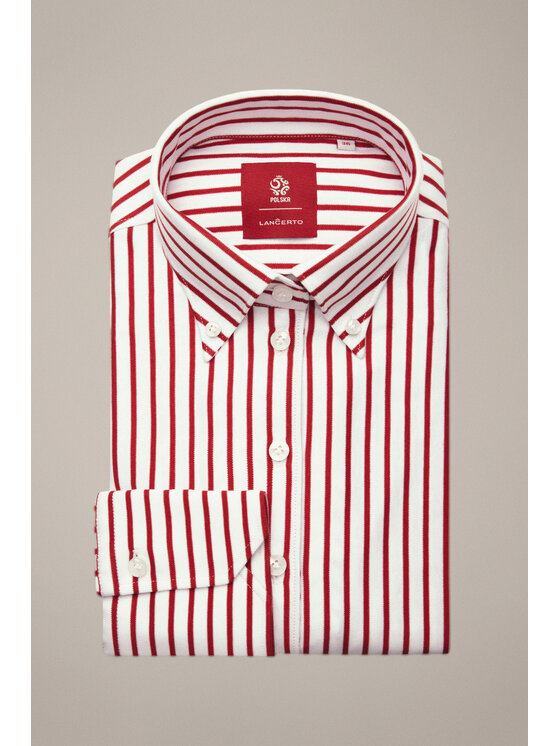 Lancerto Lancerto Koszula Pauline KO073225000005 Czerwony Oversize