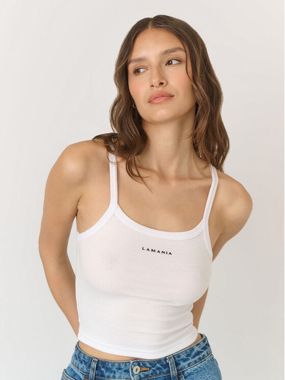 La Mania La Mania Top TALIA Bianco Classic Fit
