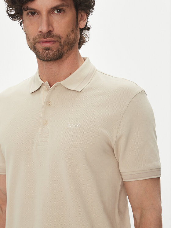 BOSS BOSS Polo Paddy 50469055 Beżowy Regular Fit