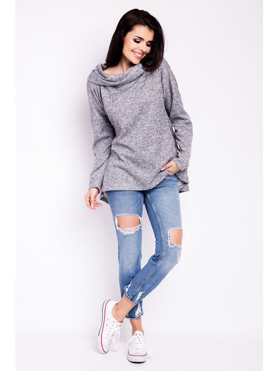 Infinite You Infinite You Bluza M119 Szary Basic Fit