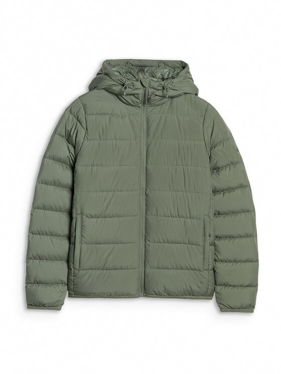 4F 4F Kurtka puchowa NATURAL (DOWN) WARMTH Khaki Regular Fit