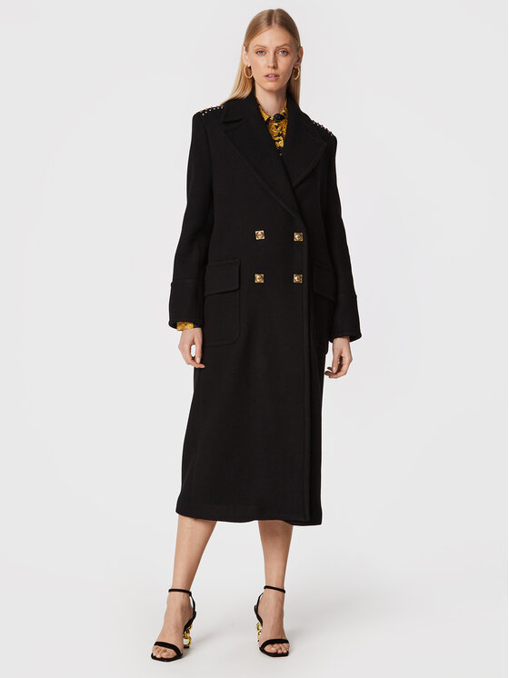 Pinko Manteau en laine Clarinda 1G17Z7 Y7DY Noir Regular Fit