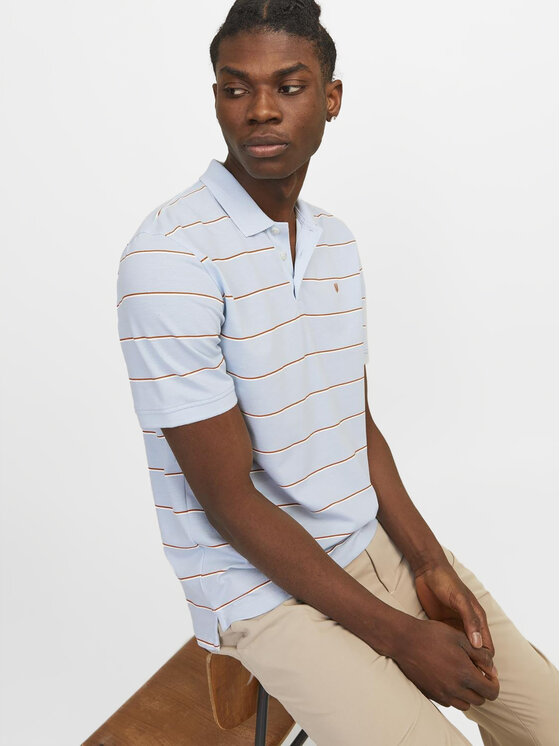 Jack&Jones Jack&Jones Polokošile Bluwin 12170931 Světle modrá Regular Fit