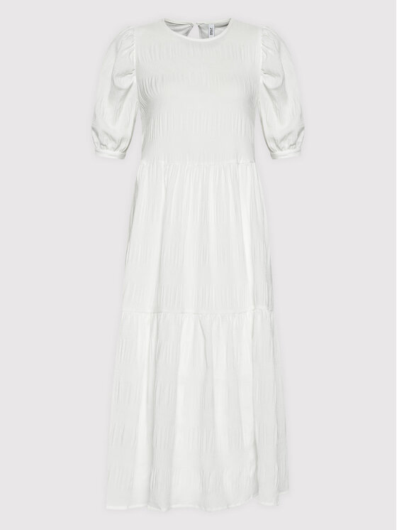 ONLY ONLY Ежедневна рокля Dion 15261504 Бял Regular Fit