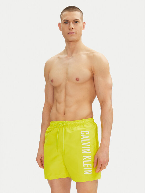 Calvin Klein Swimwear Calvin Klein Swimwear Pantaloni scurți pentru înot KM0KM01092 Galben Regular Fit